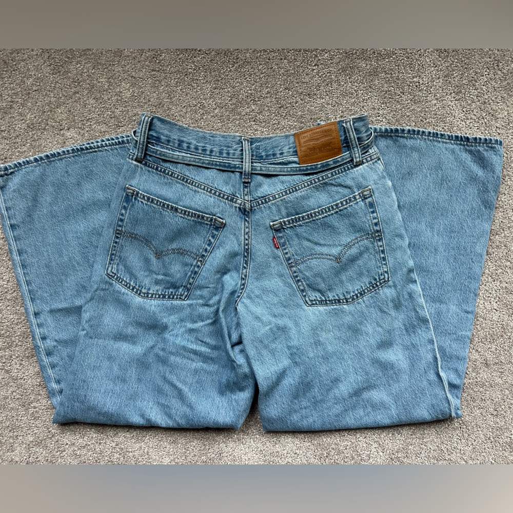Women’s Levi's premium XL Straight wide leg Jeans 27 x 29 free people zip fly - Picture 11 of 11